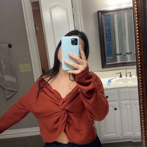 Urban Outfitters red twist sweater!